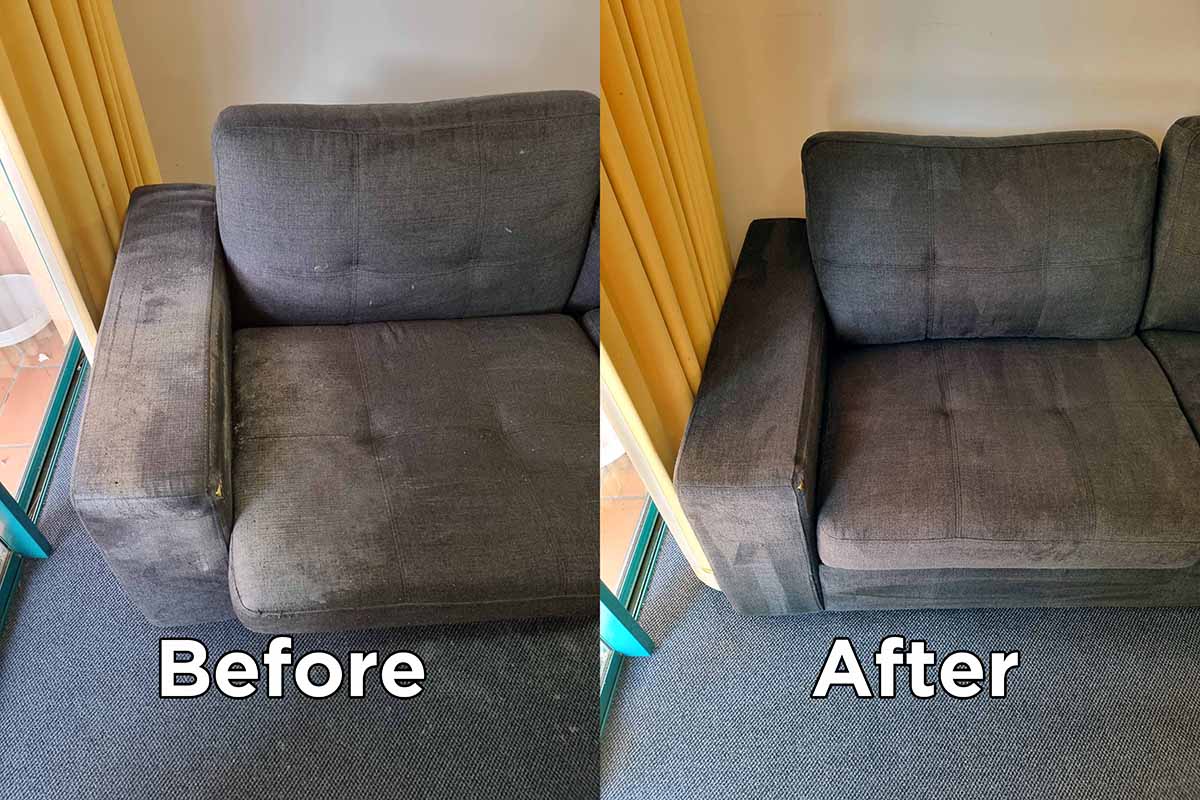 Armchair set-in body oils before and after